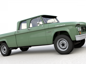 dodge power wagon crewcab 1964 3D Модель