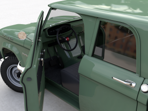 dodge power wagon crewcab 1964 3D Модель