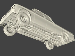 dodge power wagon crewcab 1964 3D Model