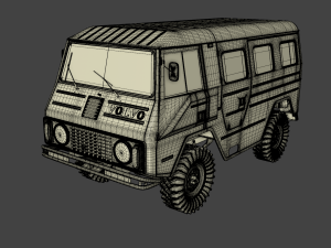 volvo laplander c202 1977 3D 模型