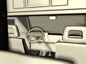 volkswagen t3 dehler profi camper 1989 3D 모델