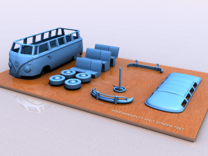 volkswagen t1 split screen 1967 3D Print Model