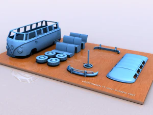 volkswagen t1 split screen 1967 3D Print Model