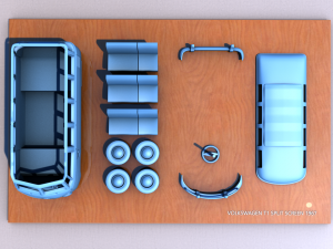 volkswagen t1 split screen 1967 3D Print Model
