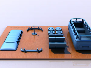 volkswagen t1 split screen 1967 3D Print Model