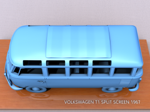 volkswagen t1 split screen 1967 3D Print Model