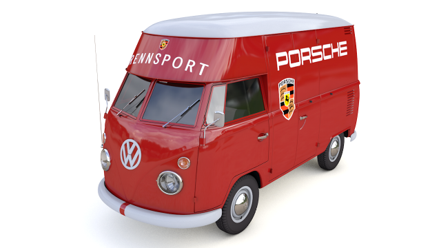 volkswagen t1 rennsport porsche 1965 Model 3D .c4d .max .obj .3ds .fbx .stl .blend 