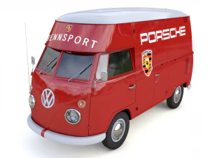 volkswagen t1 rennsport porsche 1965 3D Model