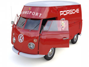 volkswagen t1 rennsport porsche 1965 Model 3D