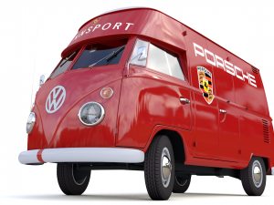 volkswagen t1 rennsport porsche 1965 Model 3D