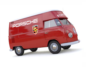 volkswagen t1 rennsport porsche 1965 3D Model