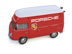 volkswagen t1 rennsport porsche 1965 Model 3D