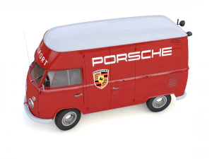 volkswagen t1 rennsport porsche 1965 3D Model