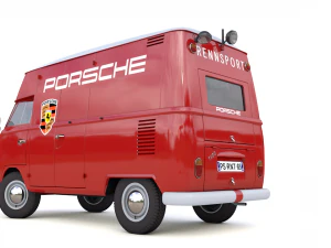 volkswagen t1 rennsport porsche 1965 3D Model