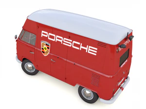 volkswagen t1 rennsport porsche 1965 3D Model