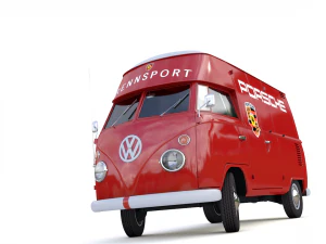 volkswagen t1 rennsport porsche 1965 3D Model