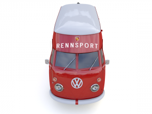 volkswagen t1 rennsport porsche 1965 Model 3D