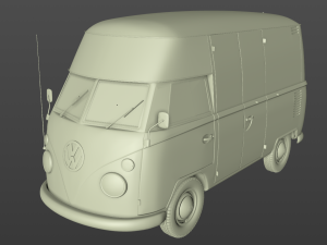 volkswagen t1 rennsport porsche 1965 Model 3D