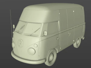 volkswagen t1 rennsport porsche 1965 3D Model