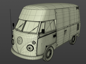 volkswagen t1 rennsport porsche 1965 Model 3D