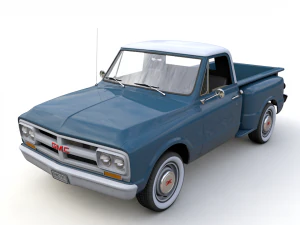 camioneta gmc c10 paso a paso 1967 Modelo 3D