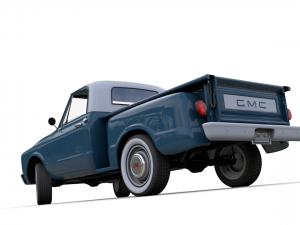 gmc c10 pickup stepside 1967 3D Model