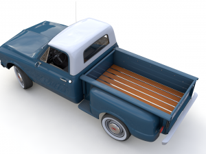 gmc c10 pickup stepside 1967 3D Model
