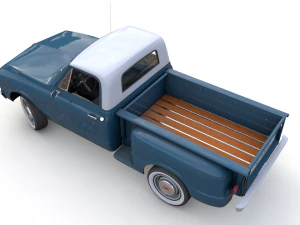 gmc c10 pickup stepside 1967 3D Model