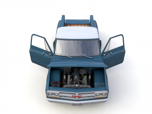 gmc c10 pickup stepside 1967 3D Model