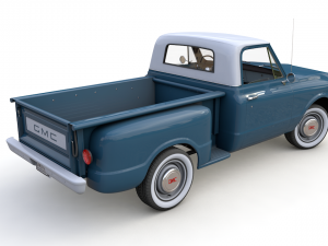 gmc c10 pickup stepside 1967 3D Model