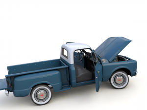 gmc c10 pickup stepside 1967 3D Model