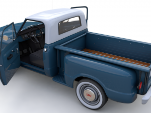 gmc c10 pickup stepside 1967 3D Model