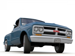 gmc c10 pickup stepside 1967 3D Model