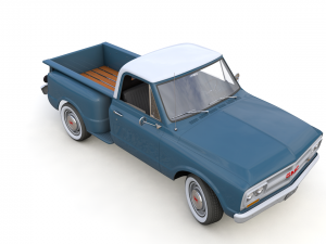gmc c10 pickup stepside 1967 3D Model