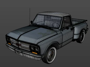 gmc c10 pickup stepside 1967 3D Model