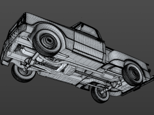 gmc c10 pickup stepside 1967 3D Model