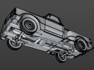 gmc c10 pickup stepside 1967 3D Model