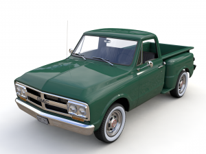 gmc c10 pickup stepside 1968 3D Model