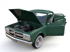 gmc c10 pickup stepside 1968 3D Model