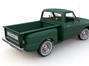 gmc c10 pickup stepside 1968 3D Model
