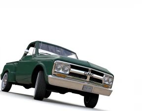 gmc c10 pickup stepside 1968 3D Model