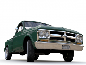 gmc c10 pickup stepside 1968 3D Model
