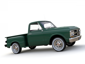 gmc c10 pickup stepside 1968 3D Model