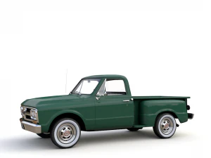 gmc c10 pickup stepside 1968 3D Model