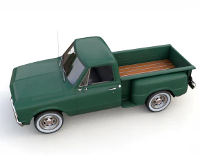 gmc c10 pickup stepside 1968 3D Model