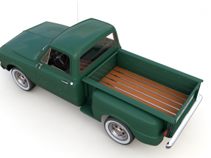 gmc c10 pickup stepside 1968 3D Model