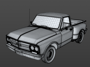 gmc c10 pickup stepside 1968 3D Model