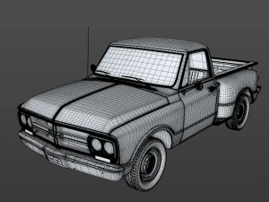 gmc c10 pickup stepside 1968 3D Model