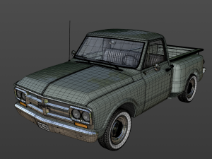 gmc c10 pickup stepside 1968 3D Model