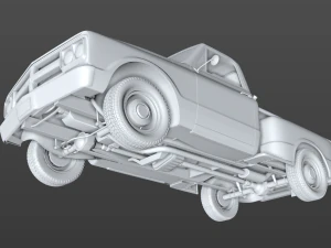 gmc c10 pickup stepside 1968 3D Model